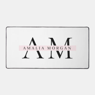 Minimal Pastel rose initial et personnalisé