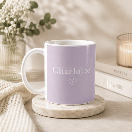 Minimal personalisierte Namens-Tasse Kaffeetasse