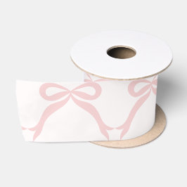 Minimal Pink Bow Weihnachten Hübsch Satinband