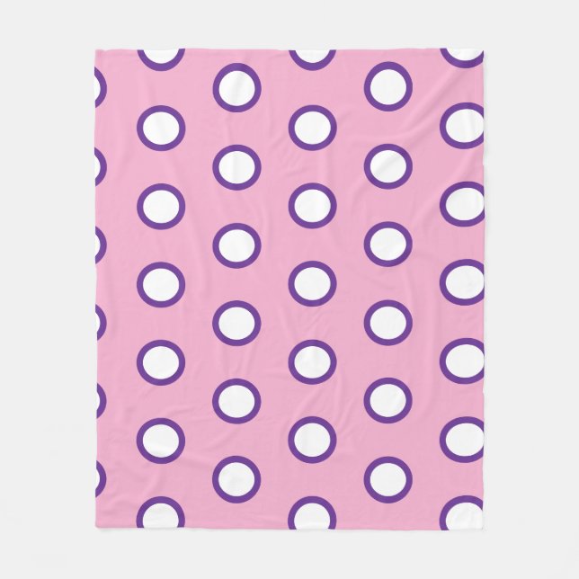 Minimal Polka Dot Fleece Blanket   (Vorderseite)