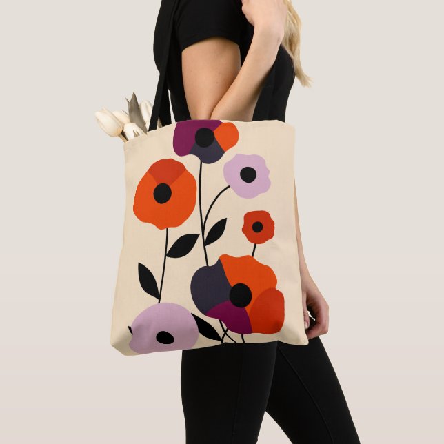 Minimal Poppy Bloom Tasche (Von Nahem)