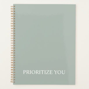 Minimal Priorisieren Sie Zitat Asche Farbe Planer
