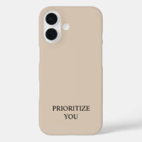 Minimal Priorisieren Sie Zitat Beige