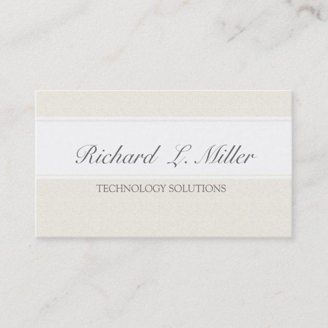 Minimal Professionals Company elegantes modisches Visitenkarte (Vorderseite)