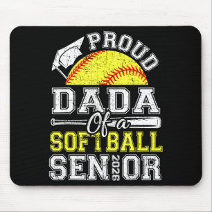 Minimal Proud Dada 2026 Senior Softball Mousepad