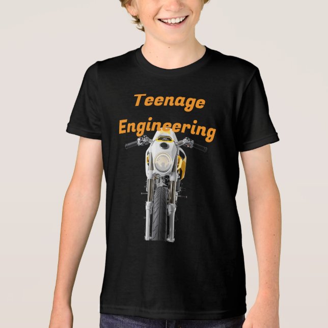 Minimal Pulse Café Racer Tri-Blend Shirt (Vorderseite)