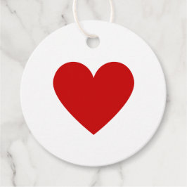 Minimal Red Heart Liebe Einfach Modernes Valentine Geschenkanhänger