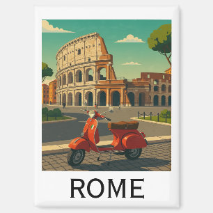 Minimal Rom Italien Kolosseum Vintage Reise Magnet