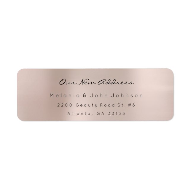 Minimal Rosa Rose Gold Steel Gold Neue Adress UAWG (Vorne)