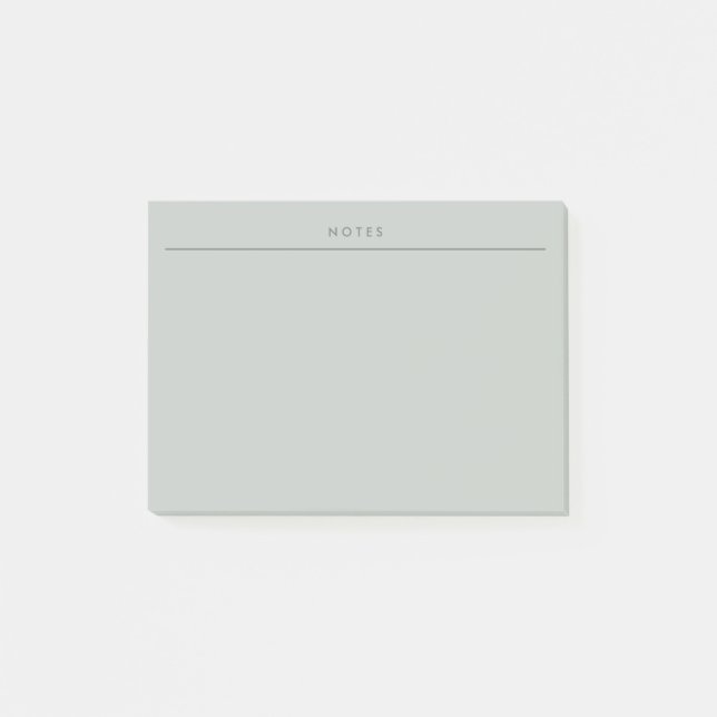 Minimal Sage Green Memo Planner Post-it Klebezettel (Vorderseite)