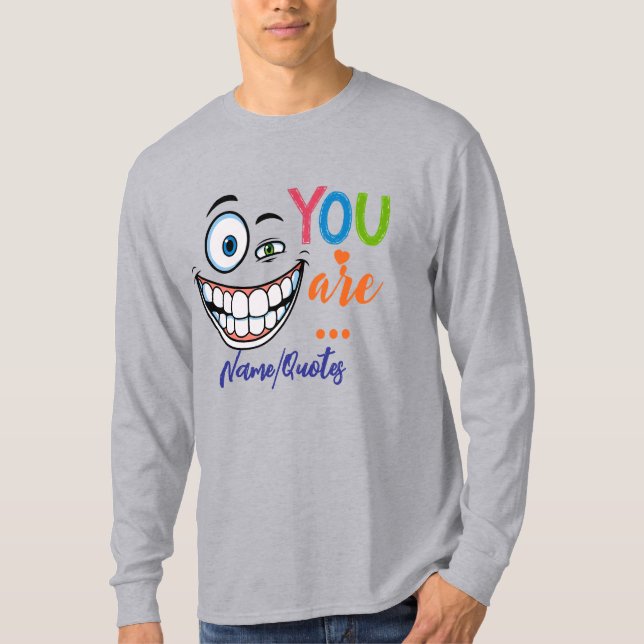 Minimal Sarcastic Quote T-Shirt (Vorderseite)