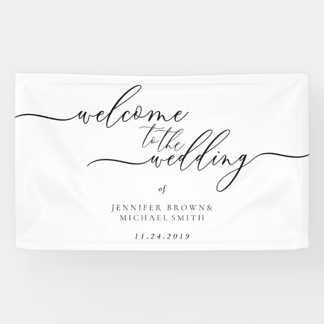Minimal saubere, moderne Begrüßung Banner (Horizontal)