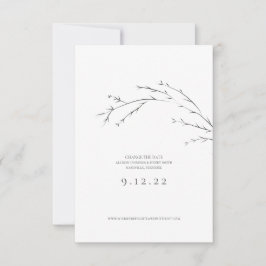 Minimal Save the Date Ändern Sie die Date Wedding