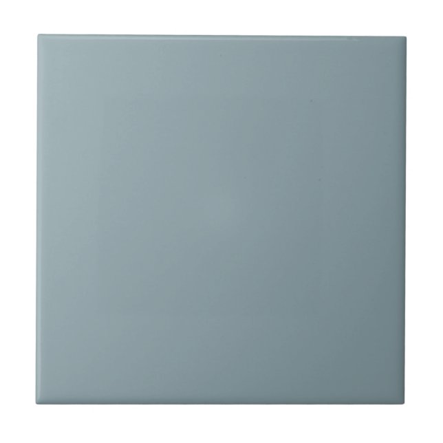 Minimal schlicht blaue Vollfarbe Fliese (Vorderseite)