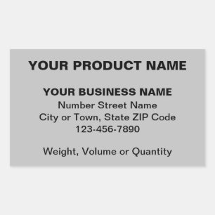 Minimal Schlichte Texte zum Business Product on Gr Rechteckiger Aufkleber