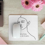 Minimal Schwarz wurde sie zu einem Helden-Inspirat Mousepad<br><div class="desc">Minimal Schwarz wurde sie zu einem Helden-Inspiration-Mädchen</div>