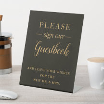 Minimal Schwarze Rahmen Borders Wedding Gästebuch