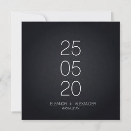 Minimal Schwarzweiß, einfach kein Foto Save The Date
