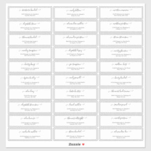 Minimal-Script-Hotelladungs-Sticker Aufkleber