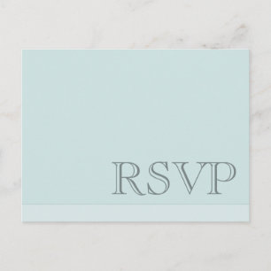 Minimal Simple Basic Blue Gray UAWG Einladungspostkarte