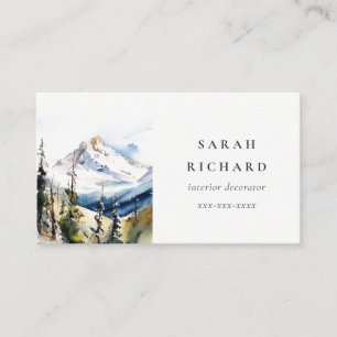 Minimal Ski Berg Telluride Colorado Visitenkarte