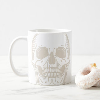 Minimal Skull-Kaffee erste Tasse