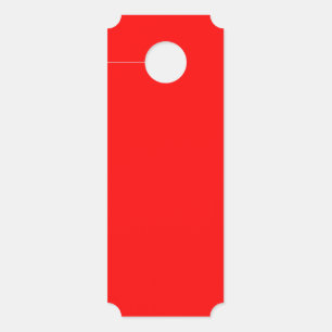 Minimal Solid Red Large Hanging Door Schild