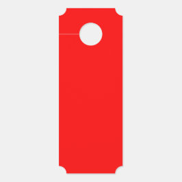Minimal Solid Red Large Hanging Door Schild