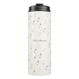 Minimal Sparkle Star Pattern for Everyday Products Thermosbecher