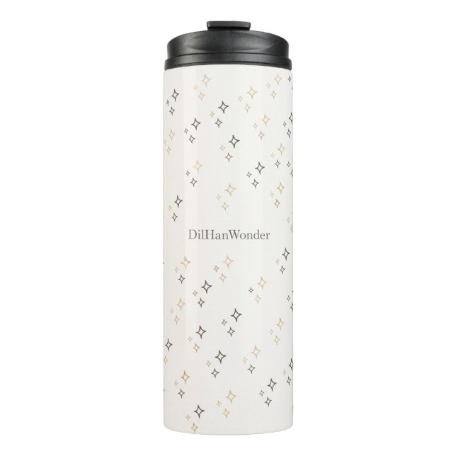 Minimal Sparkle Star Pattern for Everyday Products Thermosbecher (Vorderseite)