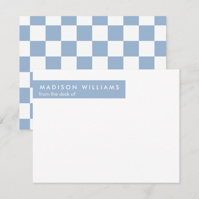 Minimal Square Stilvolle moderne moderne Notizkart Mitteilungskarte (Vorne/Hinten)