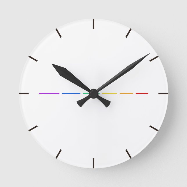 Minimal Statement Runde Wanduhr (Vorderseite)