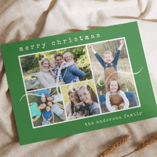 Minimal Stilvoll 4 Familienjunges Foto Weihnachten