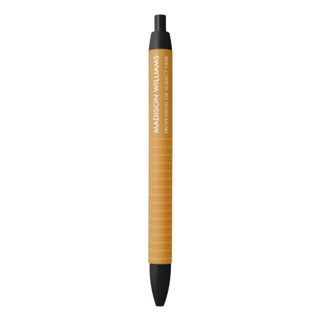 Minimal stilvolle moderne, schwarze Tintenpatrone Kugelschreiber (Vorderseite Vertikal)