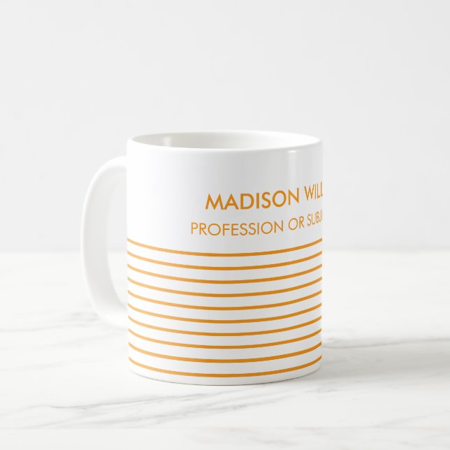 Minimal stilvolle Trendy Modern Coffee Tasse (Vorderseite Links)