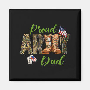 Minimal Stolz Army Papa US-Flagge Magnet