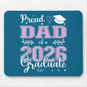 Minimal stolzer Vater Absolvent Klasse 2026 Mousepad