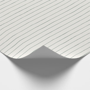 Minimal Stripe Grüne Weihnachtswrap Geschenkpapier