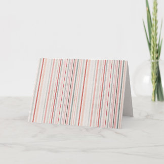 Minimal Stripe Thank You Card Dankeskarte