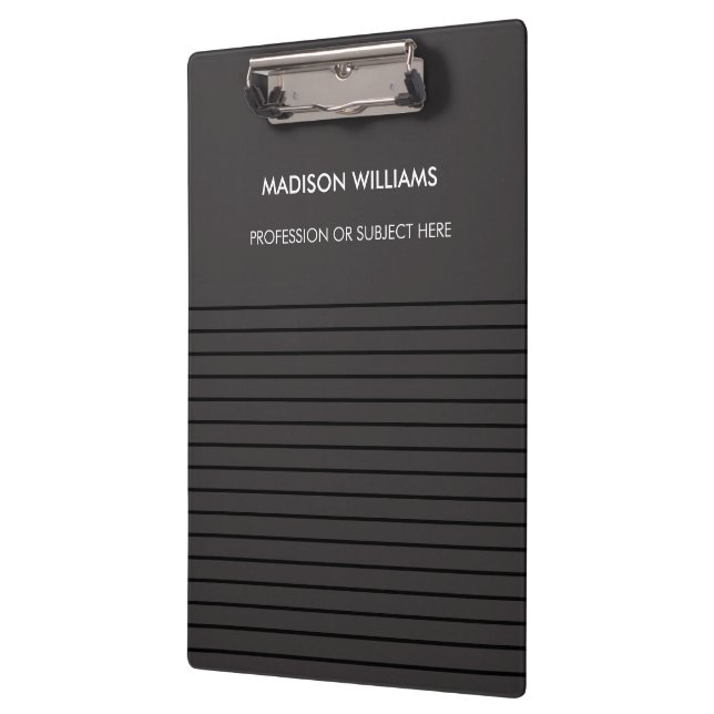 Minimal Stylish Modern Modern Clipboard Klemmbrett (Links)