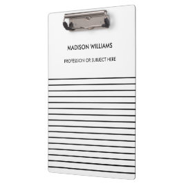 Minimal Stylish Modern Modern Clipboard Klemmbrett