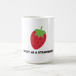 Minimal Sweet Strawberry Mug For Tea Or Coffee  Kaffeetasse