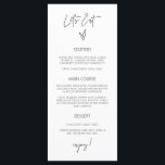 Minimal Tall Menu Wedding Classic Meal Card G400 Menükarte<br><div class="desc">Unsere große Papierkarte ist ideal,  um Ihren Gästen lassen,  welche Mahlzeiten bei Ihrer Hochzeit oder Veranstaltung zur Verfügung stehen. Dieser Artikel ist Teil unserer Gwen Hochzeitseinladung Suite G400,  besuchen Sie bitte unseren Shop,  um die Sammlung von koordinierenden Gegenständen zu sehen.</div>