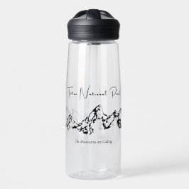 Minimal Teton Nationalpark 25oz Wasserflasche Trinkflasche