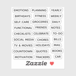 Minimal Text Planner Tab Label Binder Divider Tab