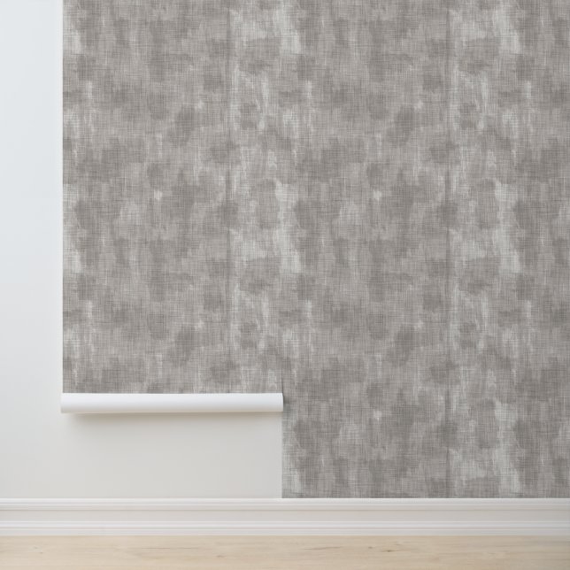 Minimal texturierte Französisch Provence Gray Mott Tapete (Anwendung)