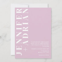 Minimal Thistle Wedding Einladungskarte