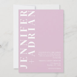 Minimal Thistle Wedding Einladungskarte