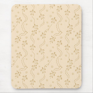 Minimal Turtle Trail Pattern Mousepad