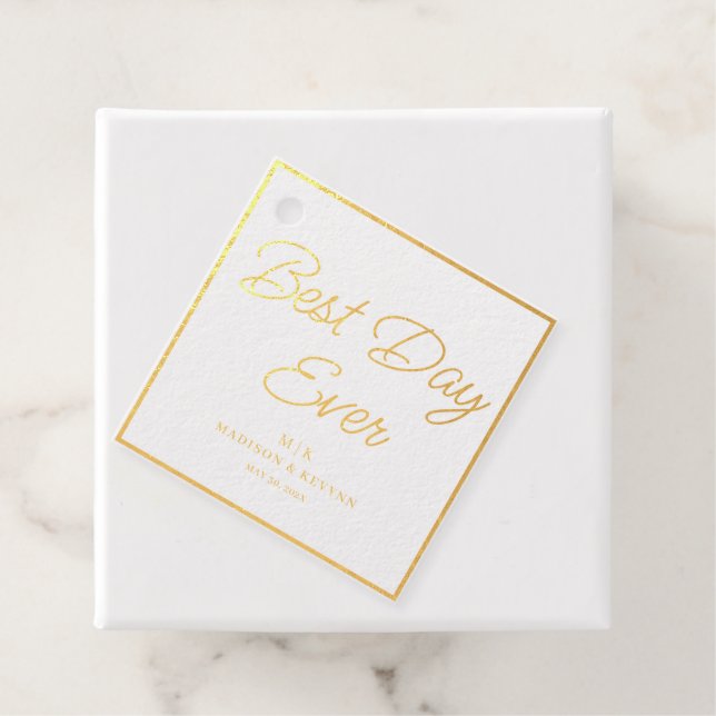 Minimal und Chic | Hochzeit Geschenkanhänger (Mit Box)